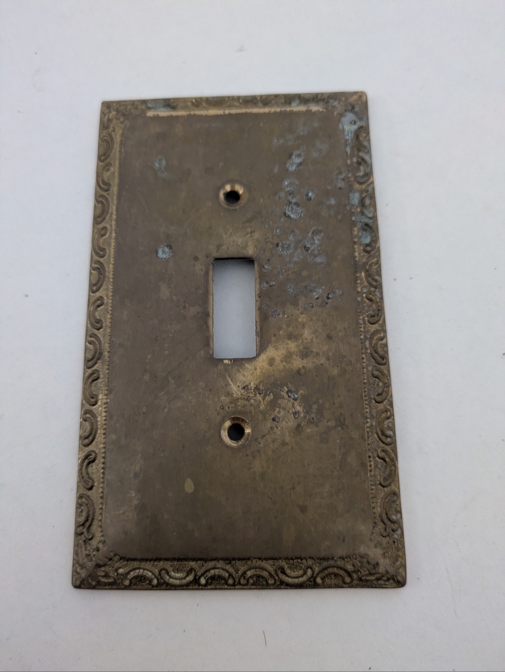 VTG Gatco Brass/ Gold Light Switch Cover Made in Taiwan